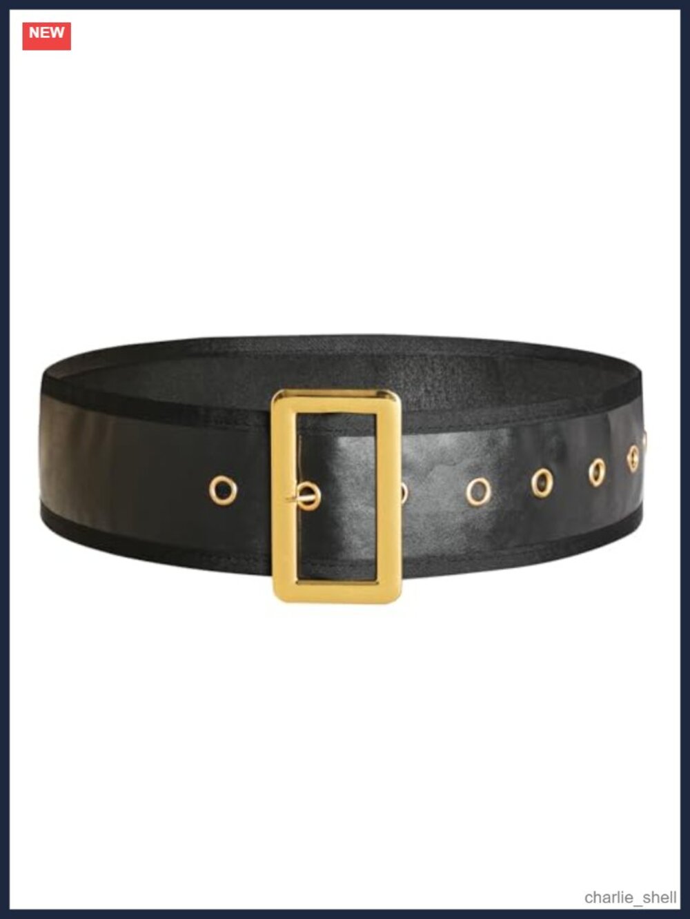 Santa Claus Belt PU Leather Gold Buckle Cosplay Costume Adult Pirate Belt